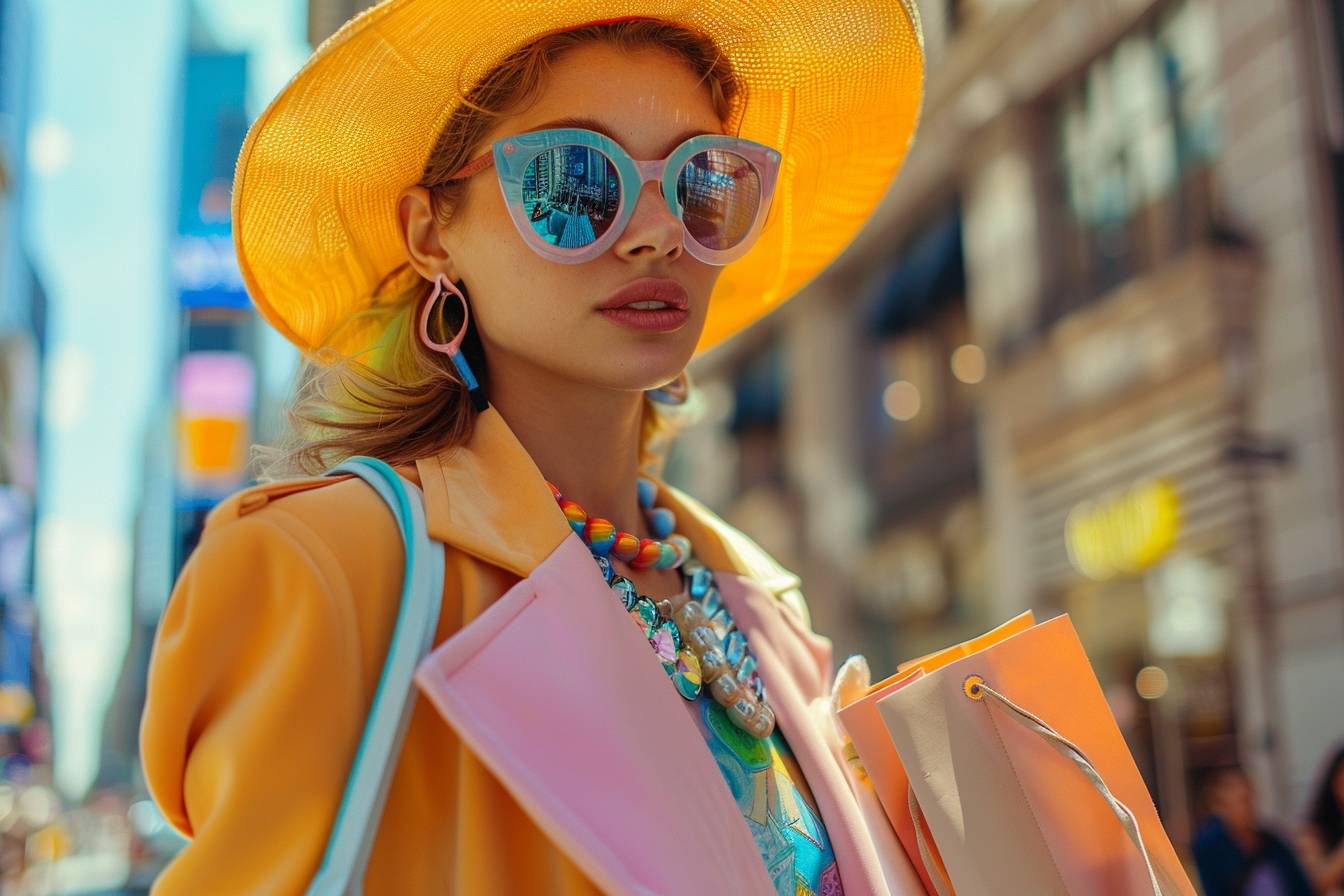Panier de shopping coloré dans une rue charmante de Saint André, illustrant les meilleures astuces pour un déménagement et shopping sans tracas.